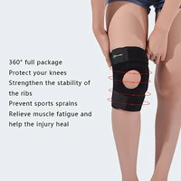 rockbros 1pcs2pcs knee pads sports adjustable double springs knee support brace kneepad basketball badminton knee protector