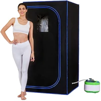 portable sauna room full body bigger size tent for sauna%e2%80%93personal home spa with 4l steamer ease insomnia steel pipe support