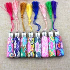 100 шт.лот 6 мл 10 мл стеклянный флакон для духов со стеклянным шариком, флакон для эфирного масла из полимерной глины с несколькими узорами