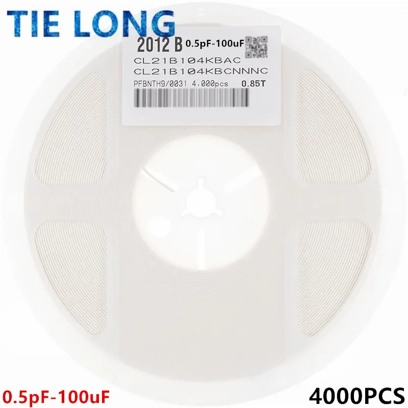 1 катушка 4000 шт. 0805 smd керамический конденсатор 1PF-10UF 4.7PF Gepyun 330PF 680PF 22NF 33NF 220NF мкФ 2 4 7