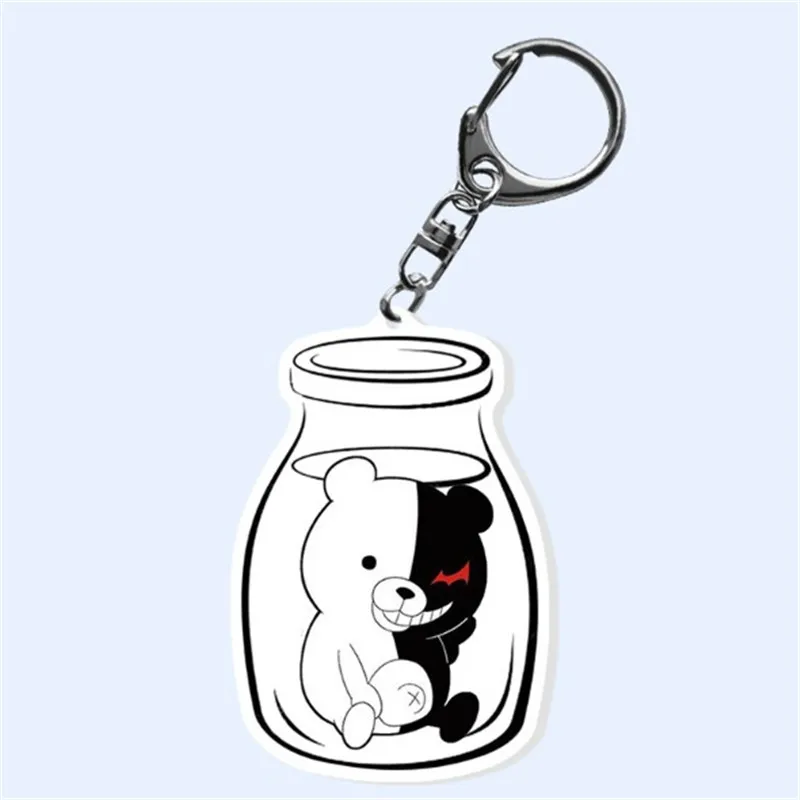 Anime Danganronpa V3 Keychain Two-sided Figurine Cosplay Decorations Figures Acrylic Pendant for Children Gifts Toys