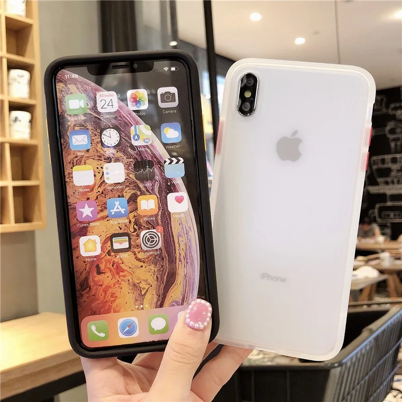 Контрастные Чехлы для iPhone 6 6s 7 8 plus x xr xs max 11 pro | Мобильные телефоны и аксессуары