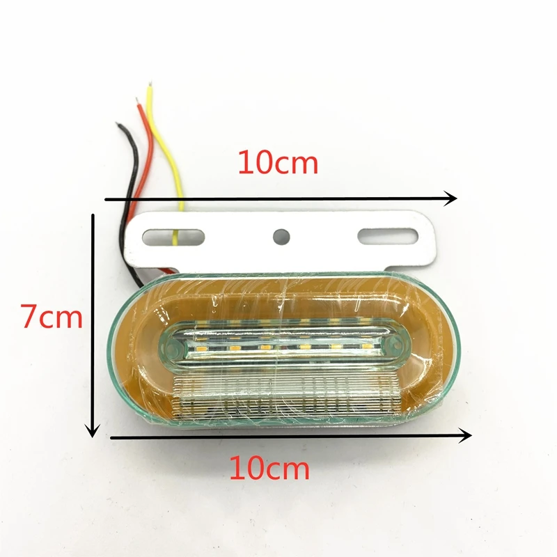 10 шт 24V 12LED бортовой светильник овальные руководство индикатор сигнала подходит