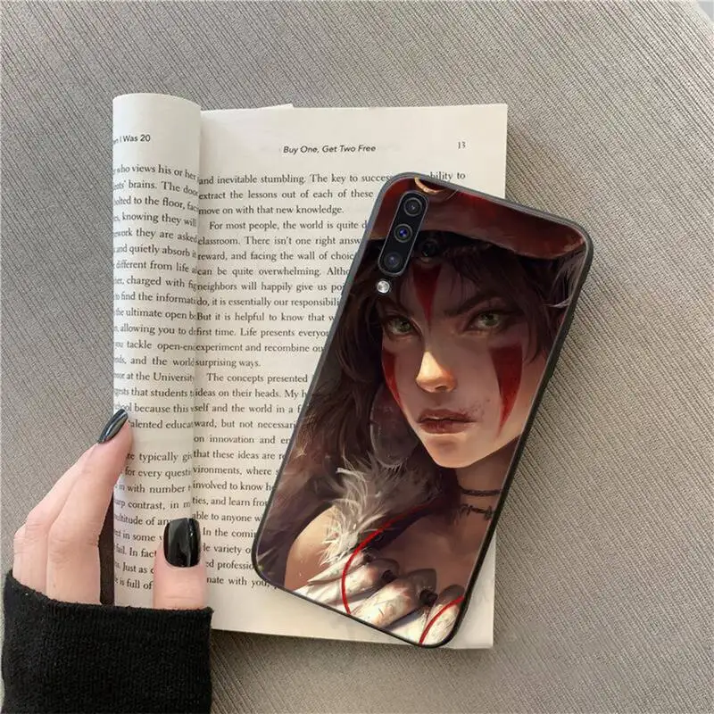 

Portrait of Princess Mononoke Phone Case For Samsung galaxy S 9 10 20 A 10 21 30 31 40 50 51 71 s note 20 j 4 2018 plus