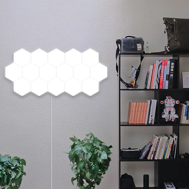

Modern Led Night Lights Quantum Lamp Modular Touch Lights Led Quantum Hex Lights DIY Home Restaurant Wall Decoration Wall Lamp
