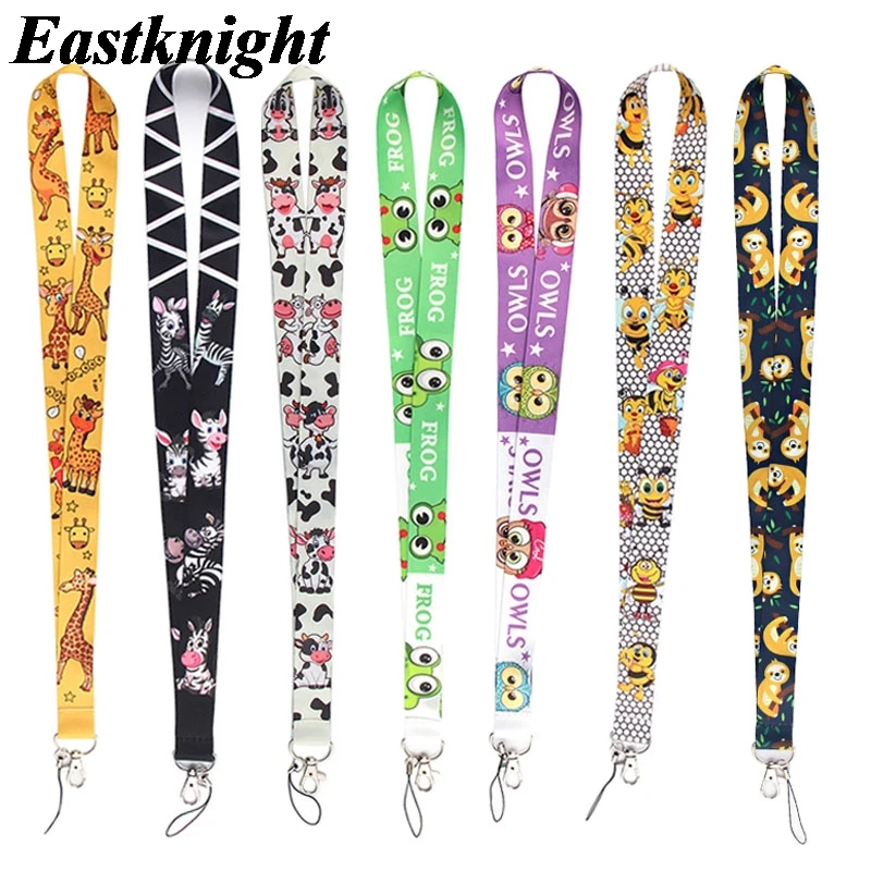 

K1888 милые животные шейный ремешок Ремешок для ключей ID карты телефон ремни USB держатель значка DIY шейный ремень веревка для подвески шнурки