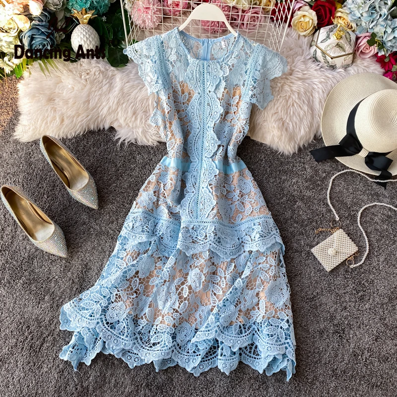 Женское платье трапециевидной формы без рукавов с круглым вырезом сексуальное