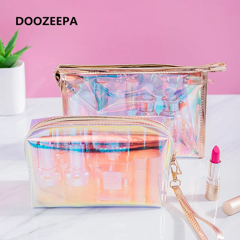 

Цветная косметичка из ТПУ, прозрачная дорожная косметичка, Женский органайзер для туалетных принадлежностей, Водонепроницаемый Косметиче...