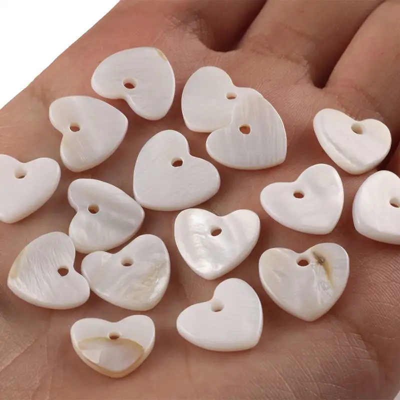 

Natural Sea Shells White Big Love Heart Shape Coquillage Decoration For Jewelry Making Diy Crafts Beach Decor 12*11*2mm 30 pcs