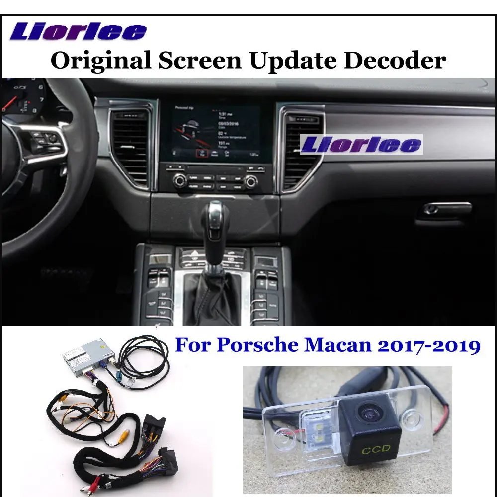 

Car Rear View Reverse Parking Backup Camera For Porsche Macan 2017 2018 2019 2020 HD Decoder Accessories