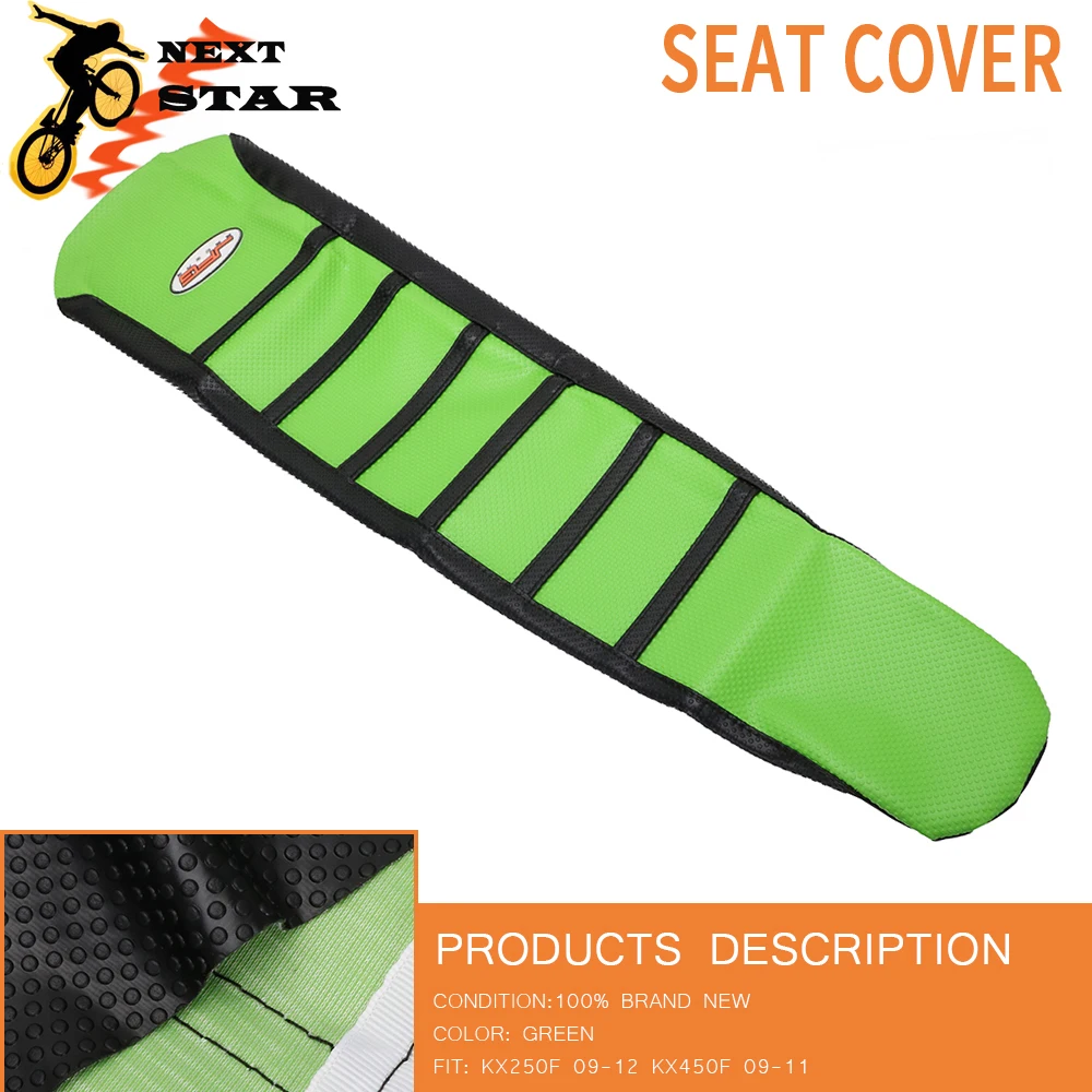 Мотоциклетный Кожаный Мягкий Нескользящий чехол для сиденья KAWASAKI KXF250 KXF 250 09-12 KXF450