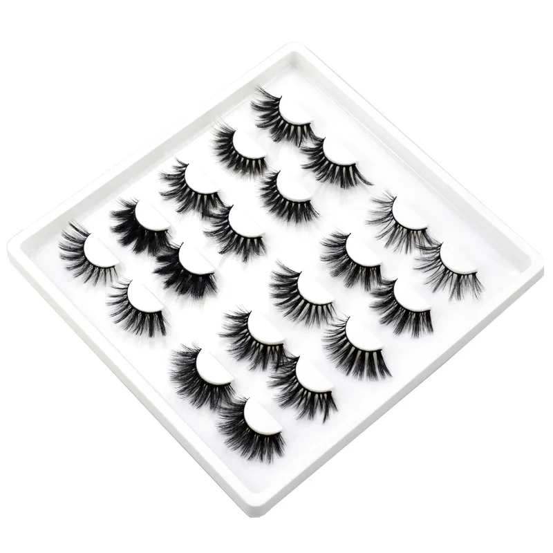 3D накладные норковые 25 мм ресницы 10 Pack толстые крестовые смешанные