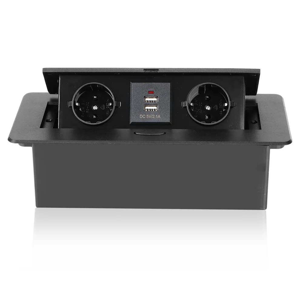 Настольная розетка HILIFE 2/3 из алюминиевого сплава выход для стола медленное