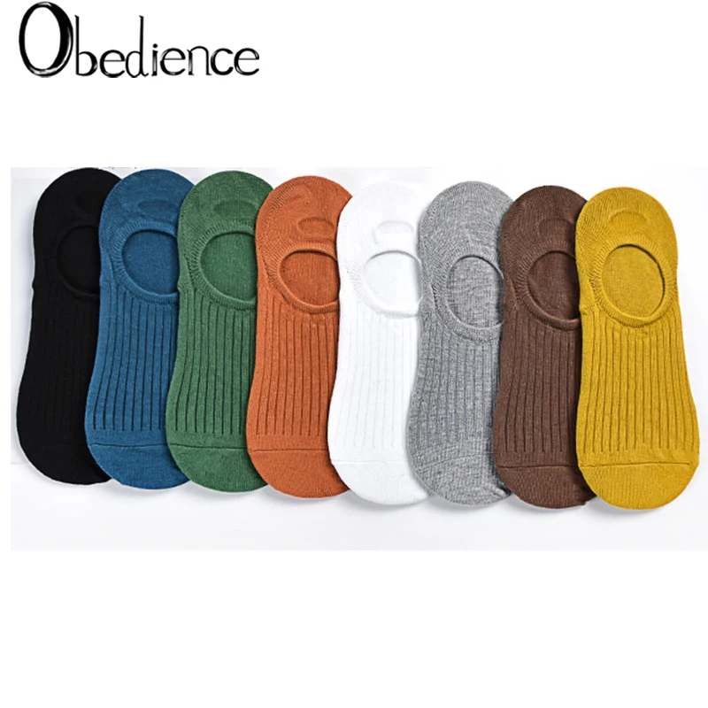 Мужские хлопковые невидимые носки с закрытым носком осенние и зимние