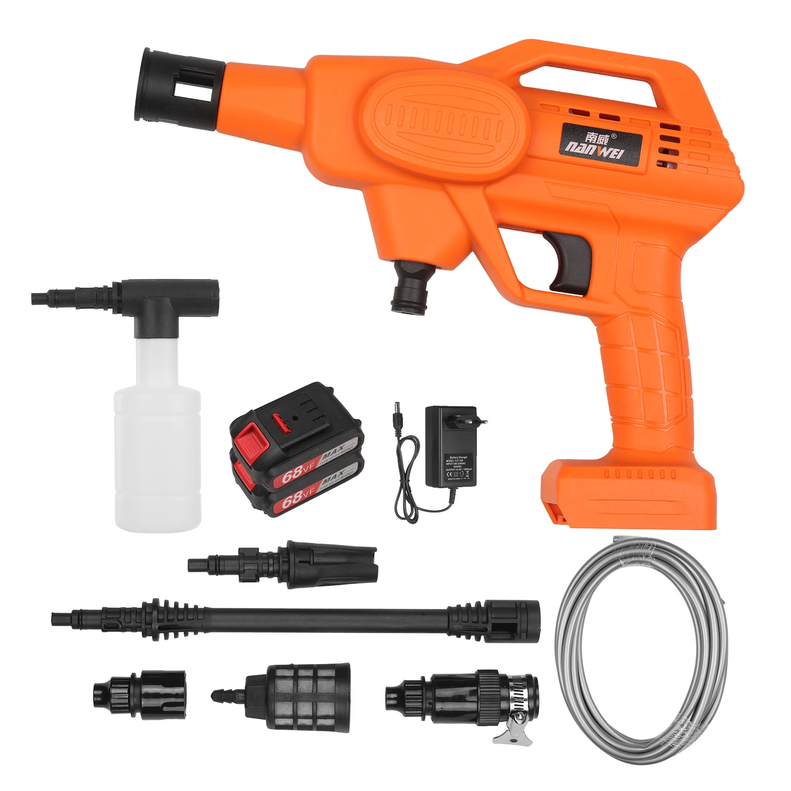 Купить Мойка Автомобильная портативная под высоким давлением, аппарат для мойки автомобилей, 21 в