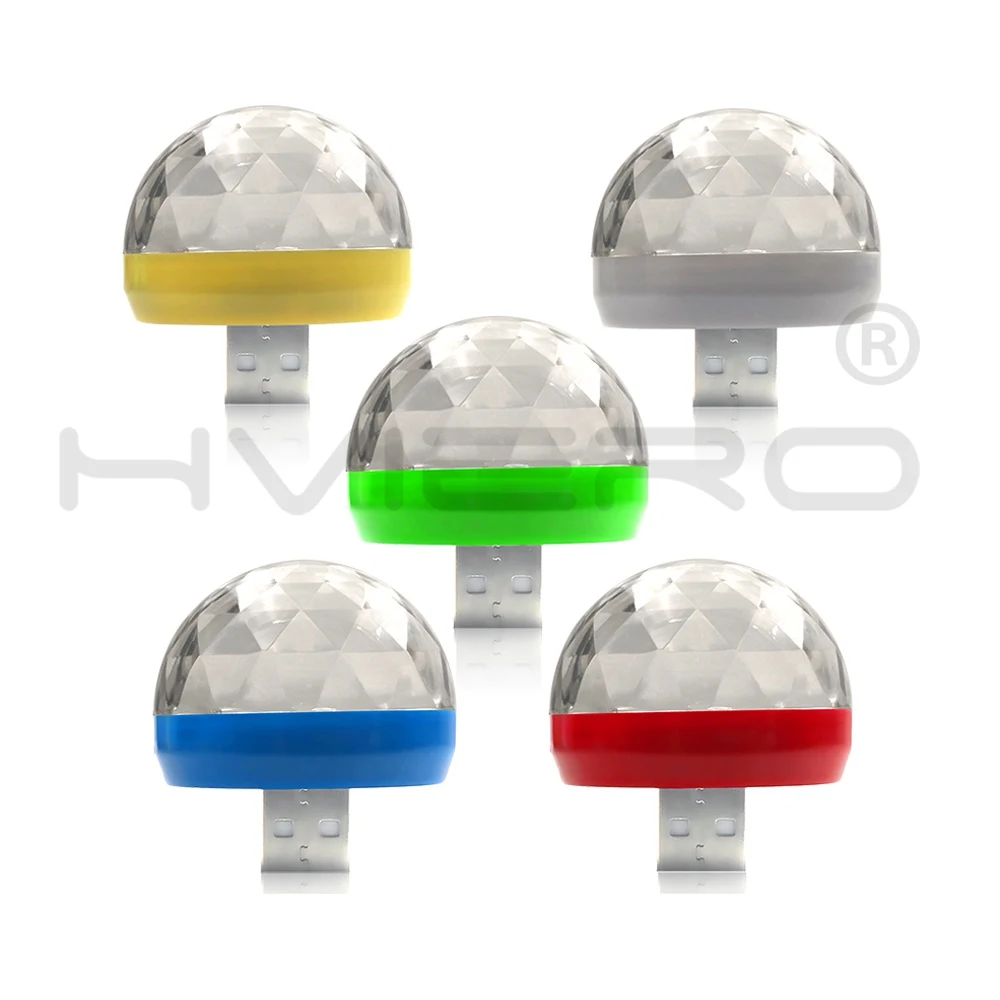 Авто Led USB окружающий светильник DJ RGB Мини Красочный музыкальный звуковой C