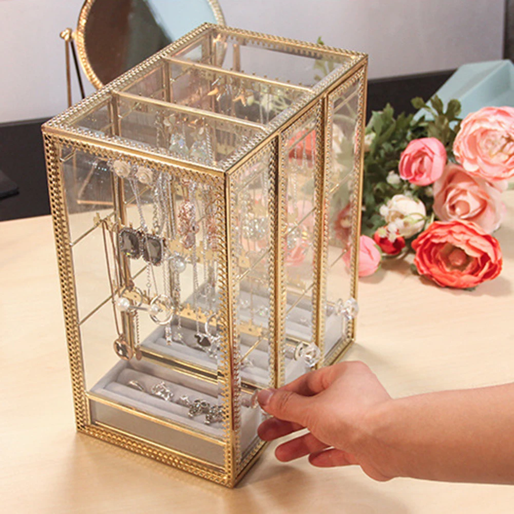 Шкатулка для хранения ювелирных изделий подвесной органайзер ожерелья чехол с