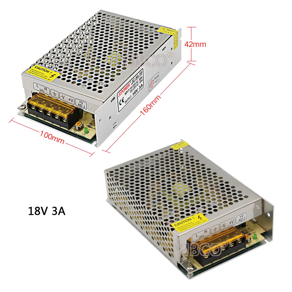 Регулируемый импульсный источник питания DC18V 2A/3A/5A/10A/20A трансформатор драйвера