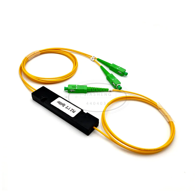 

1X2 PLC Singlemode Fiber Optical splitter FTTH PLC SC/APC 1x2 PLC optical fiber splitter FBT Optical Coupler