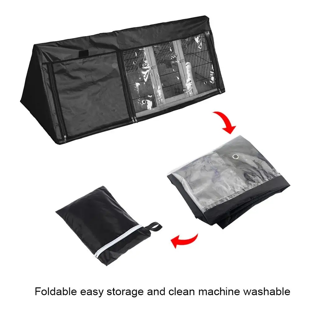 Маленькая клетка для животных с треугольным Кроликом пылезащитный чехол 210D