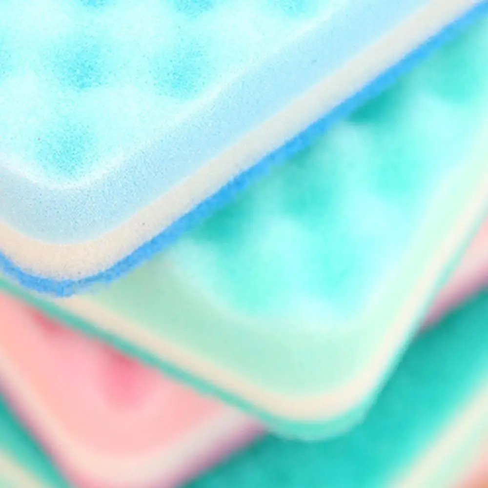 

5Pcs Thick Wavy Antibacterial Kitchen Sponge Brush Scouring Pads Dish Towels