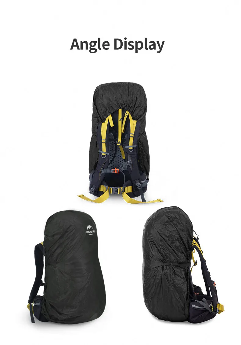 Naturehike рюкзак с защитой от дождя нейлоновая ткань для верховой езды Пылезащитный Водонепроницаемый 35-75L туристические рюкзаки с покрытием для путешествий