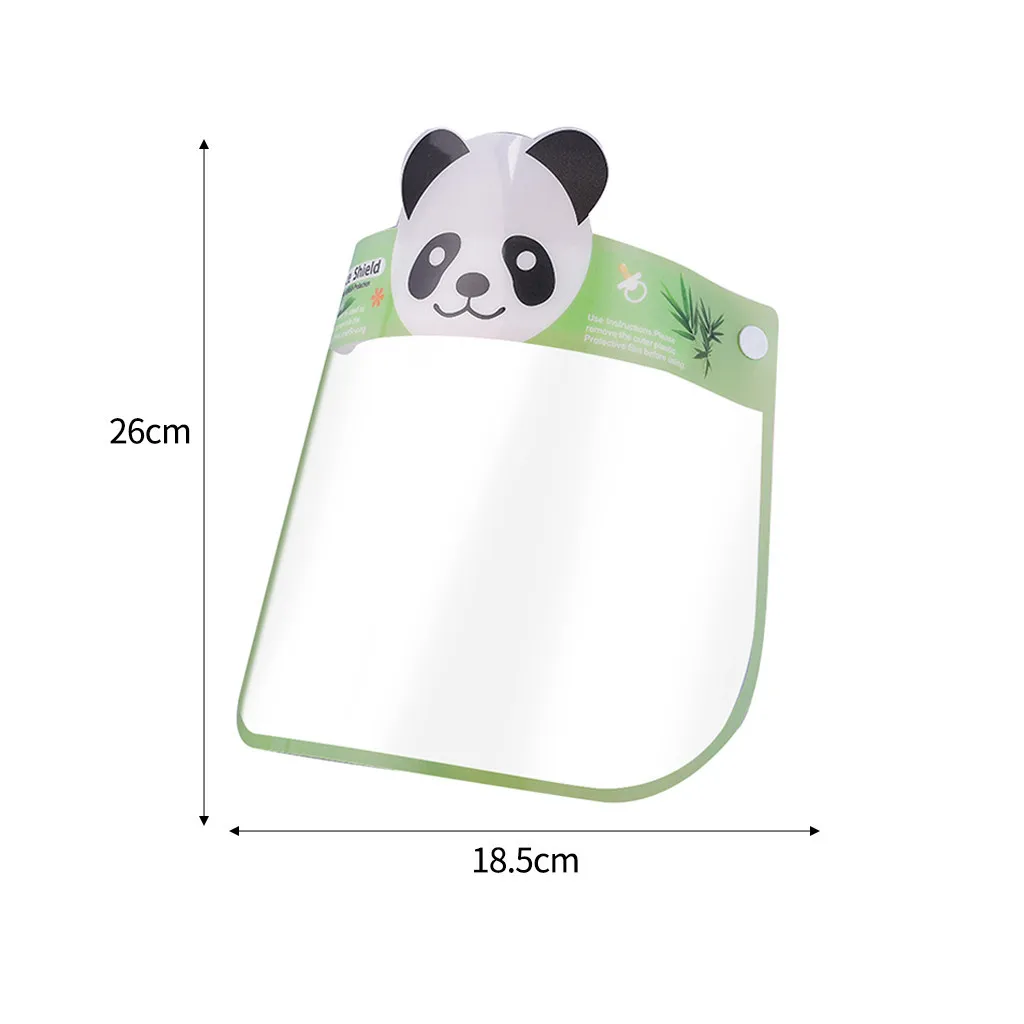 

Animal printed Transparent Face Shields for Kids Reusable Face Masks Comfortable Washable child mask masque mascarilla