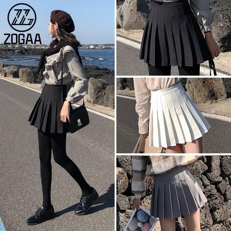 

Мини-юбка ZOGAA юбка в складку женская с завышенной талией