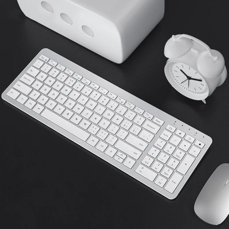 

2.4G Wireless Ultra-slim Keyboard Silent Mouse Multimedia Keyboard Gaming Mouse For Macbook Pro Computer Ergonomic Keyboard Mice