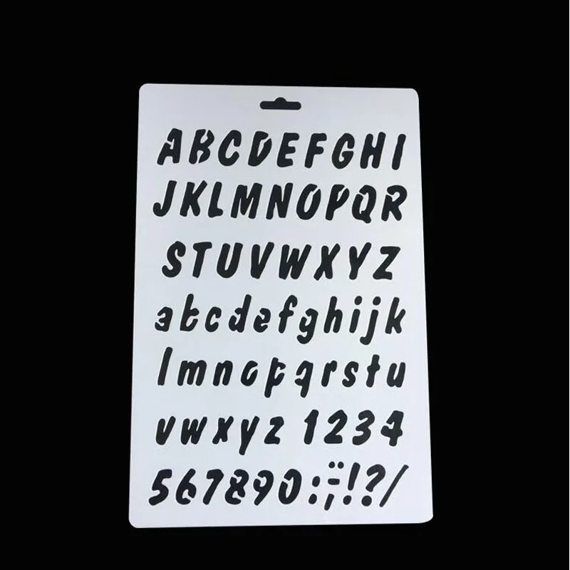 4 шт буквы живопись шаблон раскраска тиснение трафареты сделай сам для