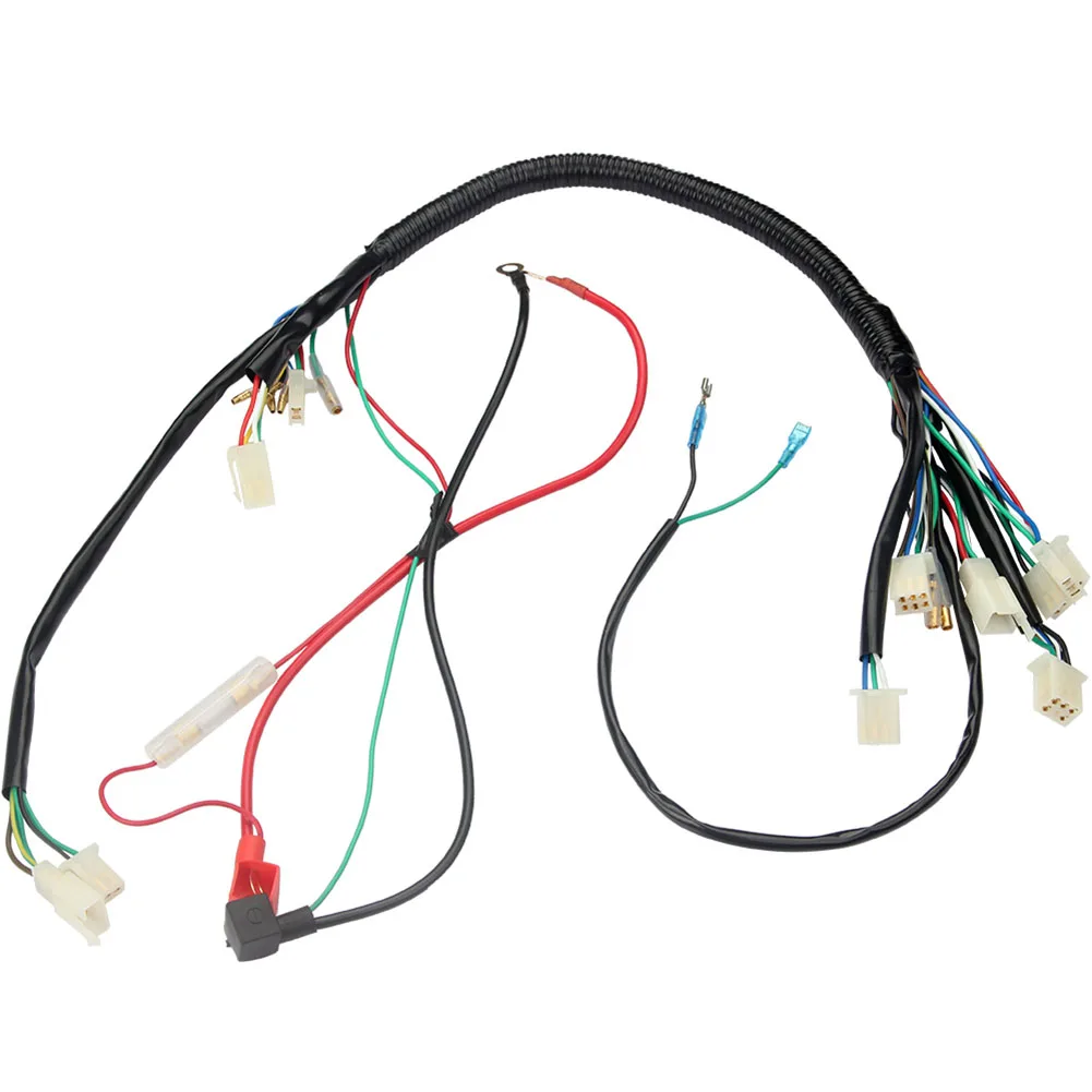 

Accessories 50cc 70cc 90cc 110cc 125cc Electric Wiring Harness Kit Stator Wire For Pit Bikes Quad Bikes ATV Motorcycle Ignition