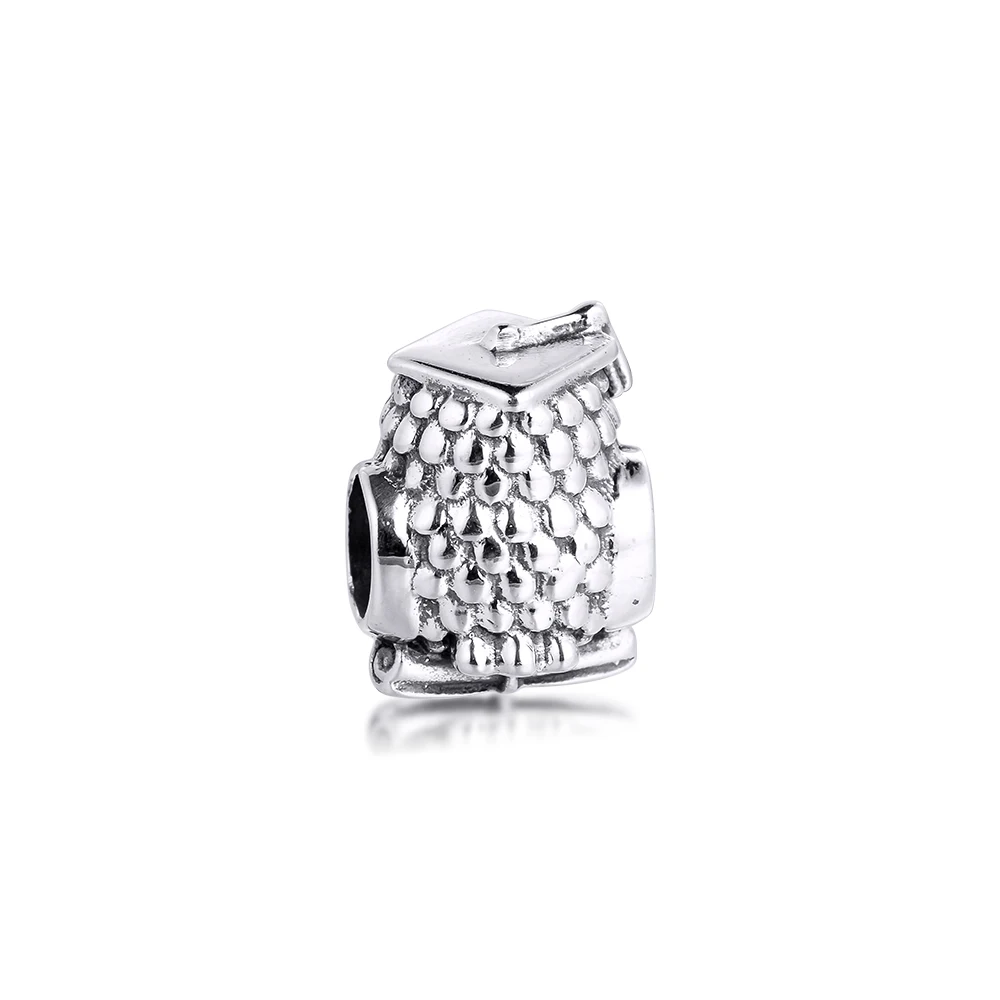 

Fits For Pandora OWL Charms With Swiss Blue Crystal 100% Sterling Silver Beads Free Shipping