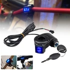 Скутер светодиодный цифровой дисплей индикатор напряжения батареи с замкомключ для электрического велосипеда скутера