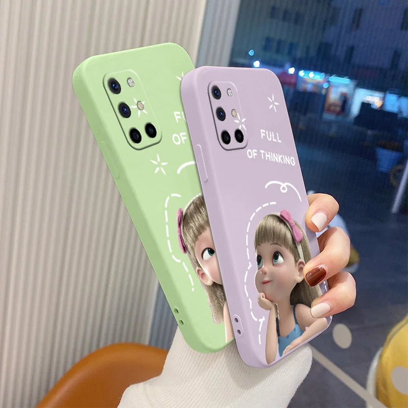 

Fantasy Little Princess Soft Case For Oneplus 8t 9 9pro 9r pro Liquid Silicone Phone Cover