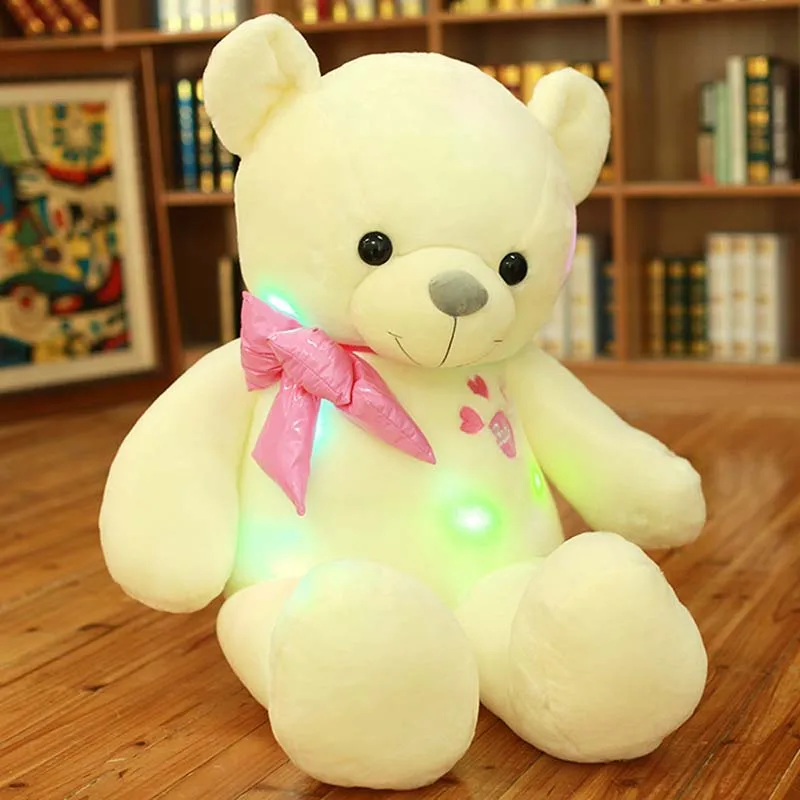 100 120 см креативный светящийся Мишка Тедди со светодиодной подсветкой мягкие