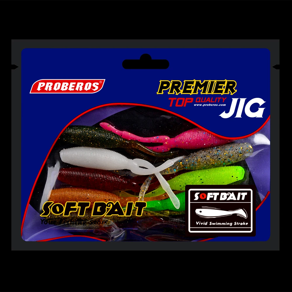 Comdaba 10 шт./лот искусственная рыболовная приманка Мягкая 6 г/9 см приманки для шэда