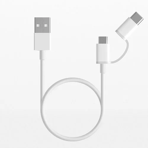 Портативный внешний аккумулятор 2 в 1 xiaomi 30 см Micro USB Тип c для mi 9 8 6 lite pro max 3 a2