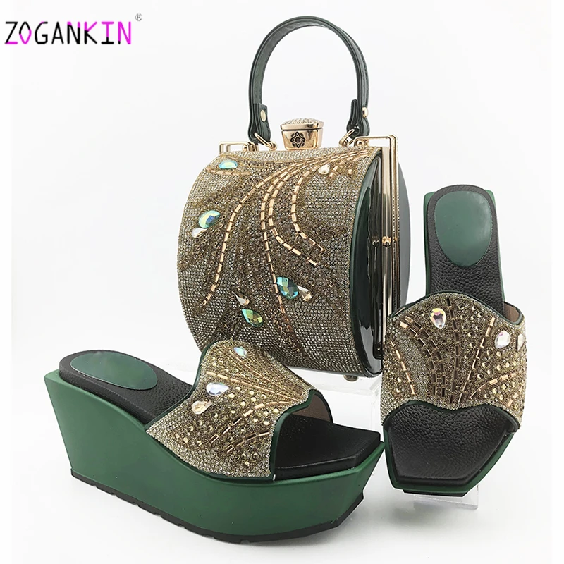 Комплект из туфель и сумок обувь на очень высоком каблуке итальянские дамские