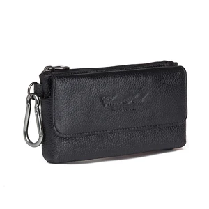 Мужская поясная сумка из натуральной воловьей кожи с крючком, кошелек для мелочи на бедро, искусственная кожа, чехол для телефона, забавные сумки