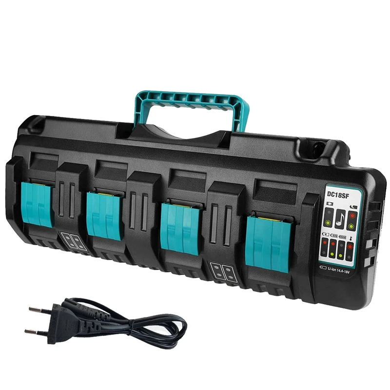 IG DC18SF 4 Порты и разъёмы 14 V 18V 4X3A Li Ion Батарея Зарядное устройство для Makita BL1820 BL1830 BL1850