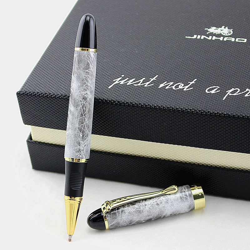 JINHAO X450 металлическая брендовая Роскошная шариковая ручка 0 7 мм Средний запасной