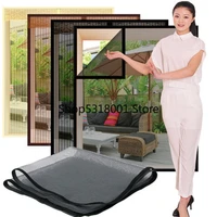 inset window screen mesh air tulle adjustable summer invisible anti mosquito net fiberglass removable washable customize screen