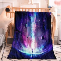 3d print galaxy starry sky customize blanket single apartment living room outer space sofa blanket home furniture decor adult