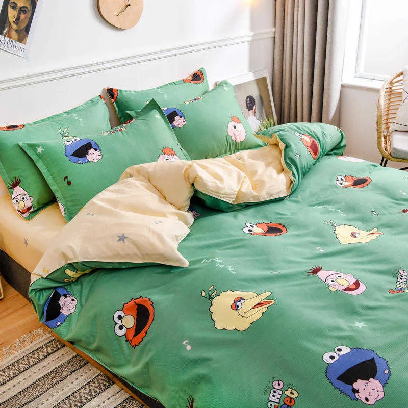 

Quilt duvet cover single 1.5m 1.8x2.0 single student dormitory 150 double 200x230 washing Quilt sheet luxury bedding Twill