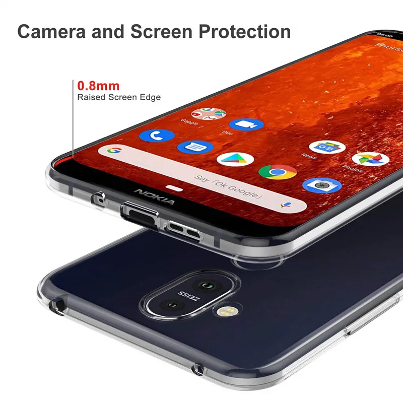 Для Nokia 1 8 7 6 5 3 Plus 2018 силиконовый чехол для телефона 2 4 2019 X6 X7 Sirocco |