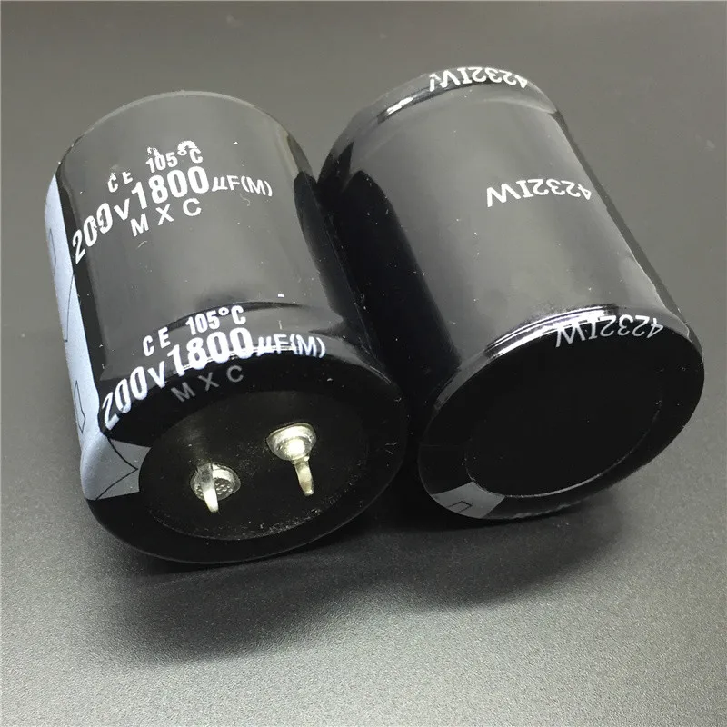2 шт. алюминиевый электролитический конденсатор серии 35x45 мм 1800 мкФ Ф 200 в