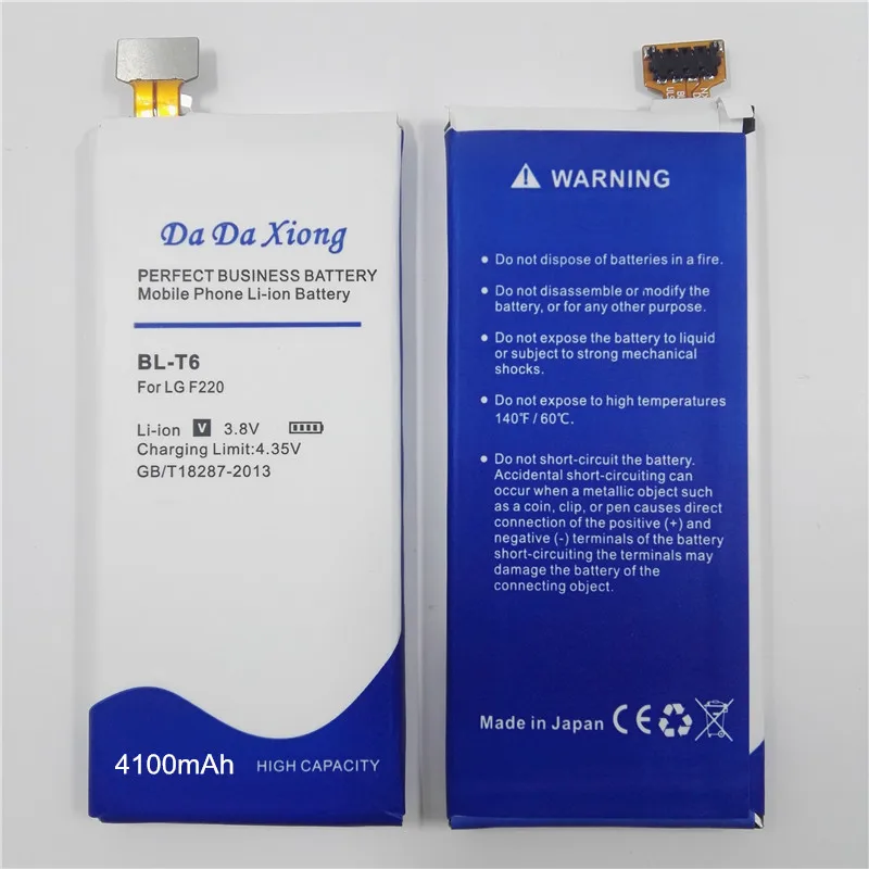 

Free shipping 4100mAh BLT6 BL-T6 Battery for LG Optimus GK F220 F220S F220L F220K Replacement batteries + free tools