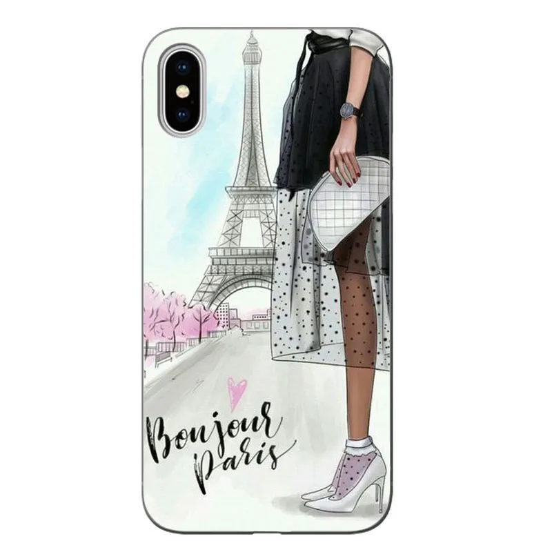 Модный черный коричневый Чехол для iPhone X 11 XS MAX XR 8 7 6 6s Plus 11PRO женский Жесткий ПК