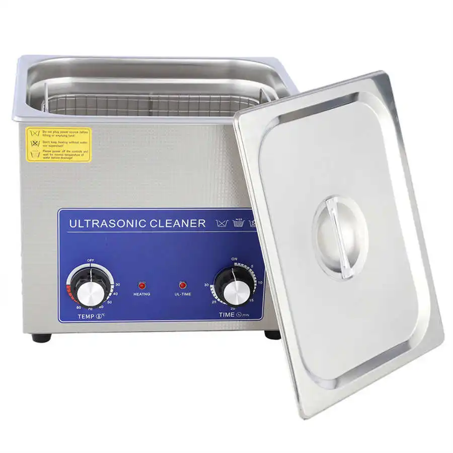 10L Механическая Ультразвуковой очиститель Нержавеющая сталь ванна с подогревом