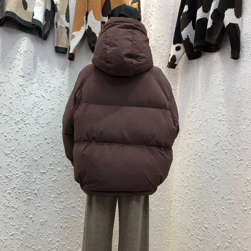 2022 New Winter Women's Jacket Coat Streetwear Padded Warm Femme Black Puffer Parkas Matte Hooded Korean Style Woman Clothing